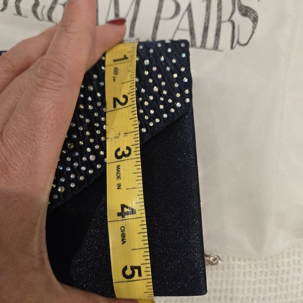 Blue Studded Women's Evening Bag NWOT - Picture 12 of 16